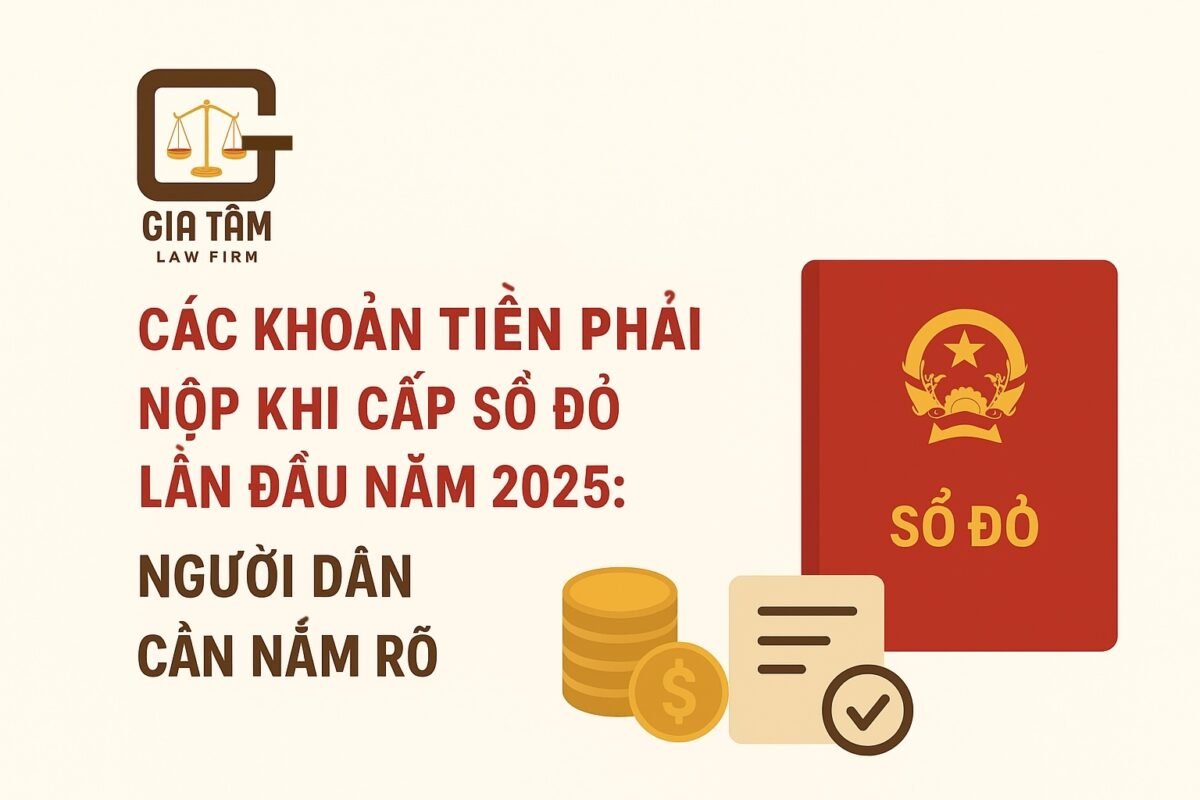 khoản tiền phải nộp khi cấp sổ đỏ lần đầu