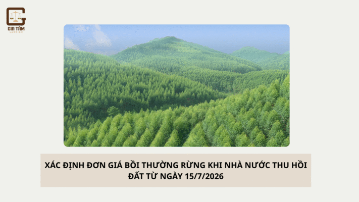 XÁC ĐỊNH ĐƠN GIÁ BỒI THƯỜNG RỪNG KHI NHÀ NƯỚC THU HỒI ĐẤT TỪ NGÀY 15/7/2026