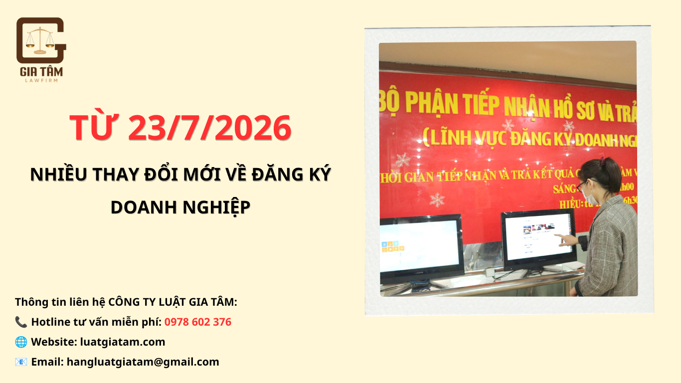 Nghị định 296/2026 sửa đổi quy định về đăng ký doanh nghiệp từ ngày 23/7/2026